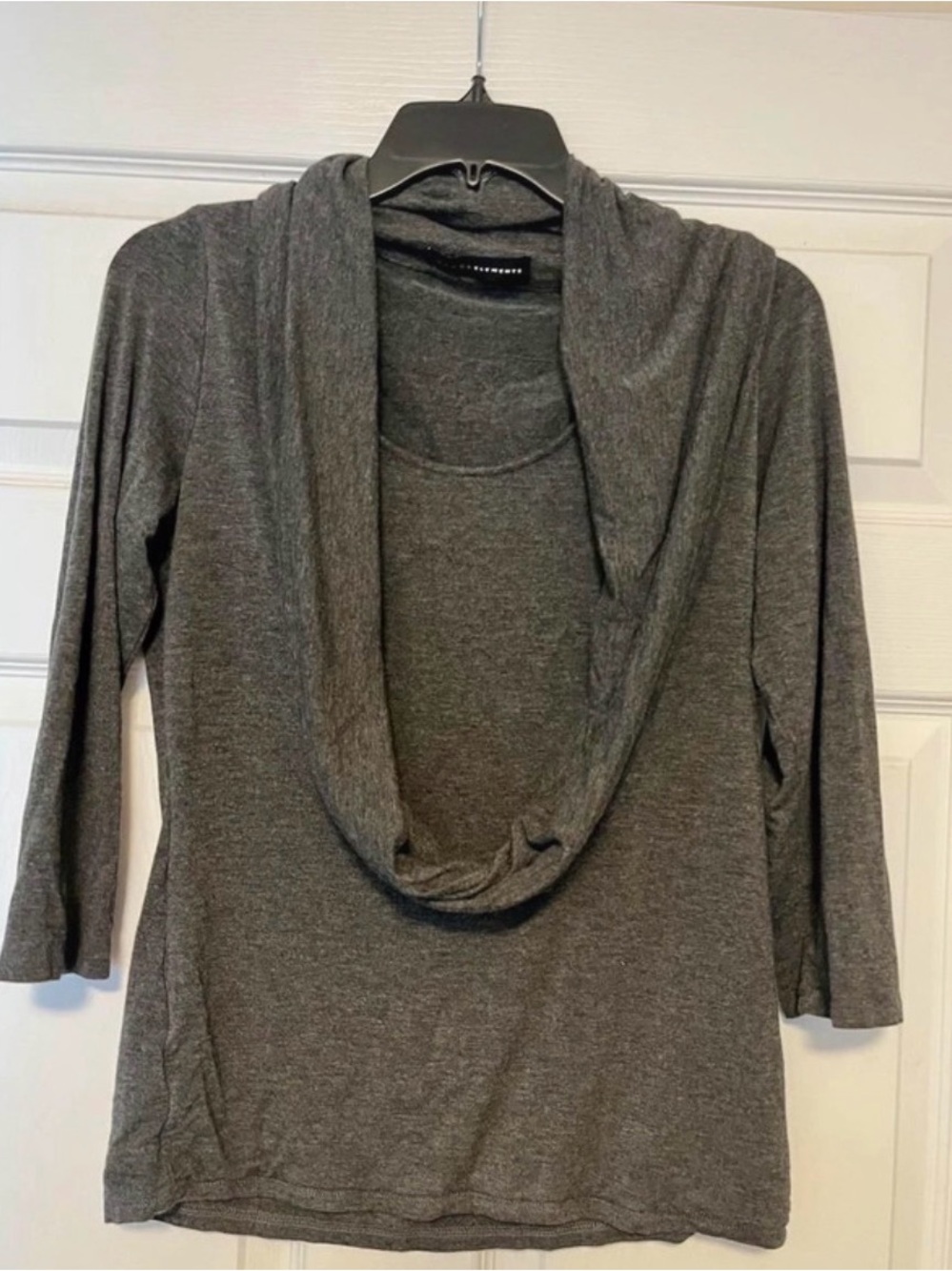 Grace Elements Charcoal Cowl Neck Sweater